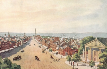 Broadway in the early 1800s