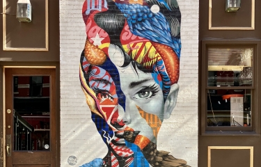 Audrey Hepburn by Tristan Eaton in Little Italy 