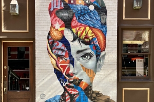 Audrey Hepburn by Tristan Eaton in Little Italy 